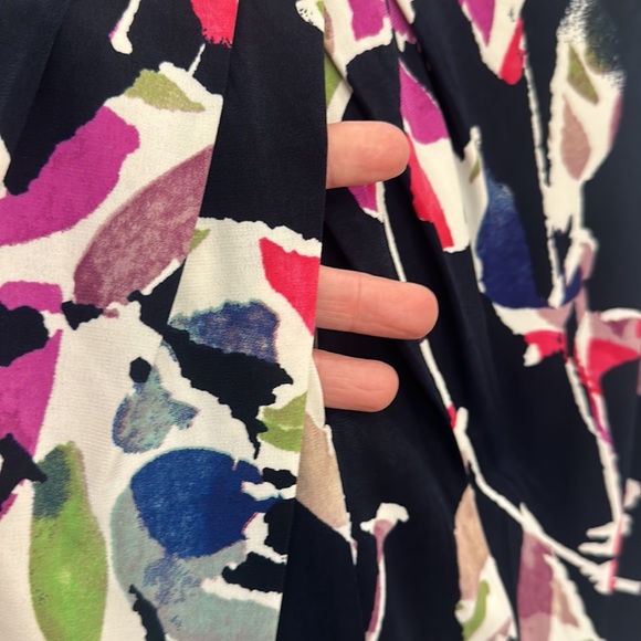 Wisp Black and Multi Colored Floral Jersey Dress - Picture 4 of 5